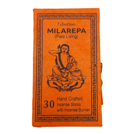 Milarepa Incense Sticks with Incense Burner Plate