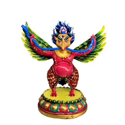 Garuda is an Immortal Bird-God Colored Statue