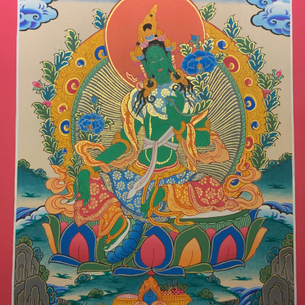 Thangka Green Tara