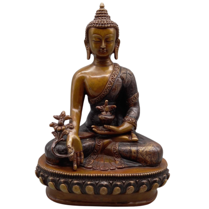 Healing Buddha Medicine Copper Statue