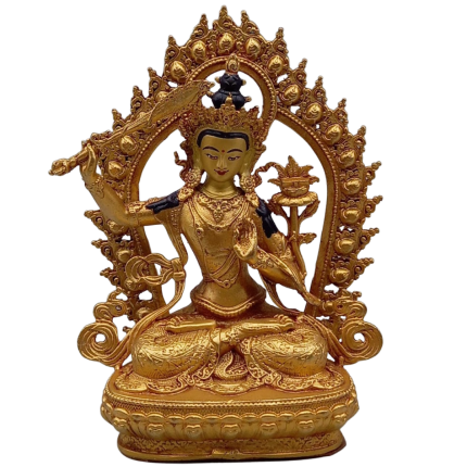Manjushri Copper Statue The Bodhisattva Of Wisdom
