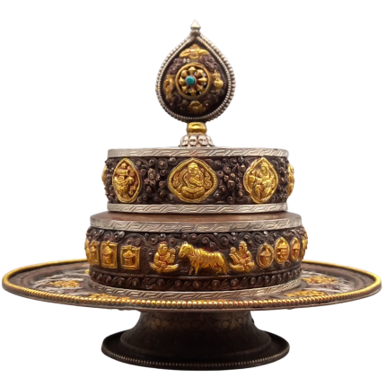 Mandala Offerings Set Hand Carving