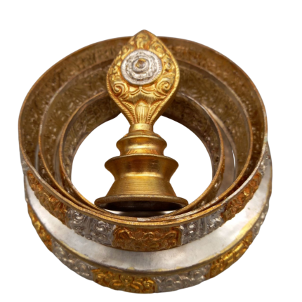 Mandala Offering Set Silver Plated